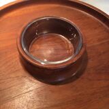 Jens Quistgaard round serving tray for Dansk IHQ teak Scandinavian design
