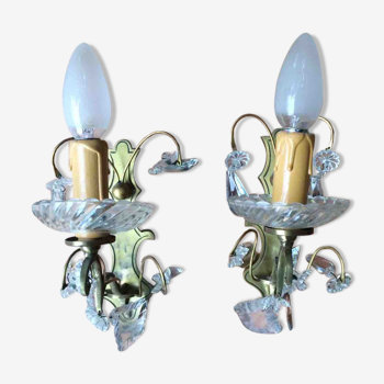 Baroque wall lights, set of 2