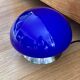 Lampe champignon vintage verre bleu roi