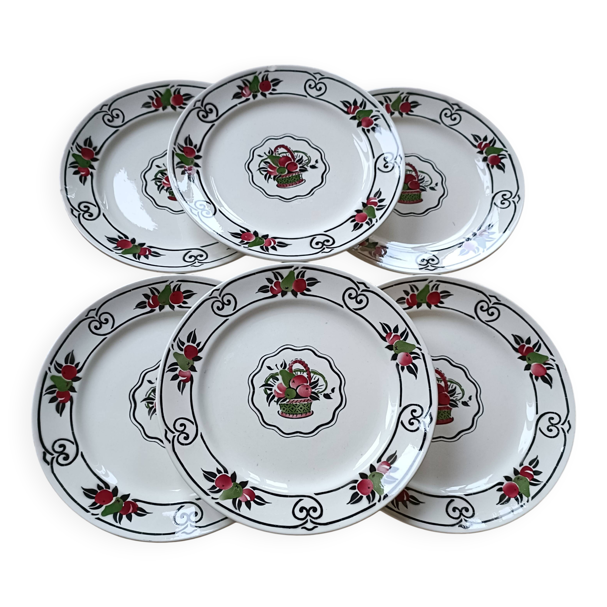 6 Boch frères la Louvière plates