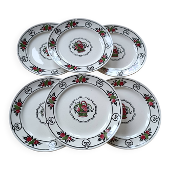 6 Boch frères la Louvière plates