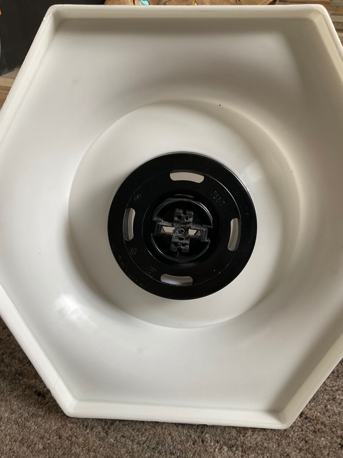 Vintage octagonal wall lamp from the 70s