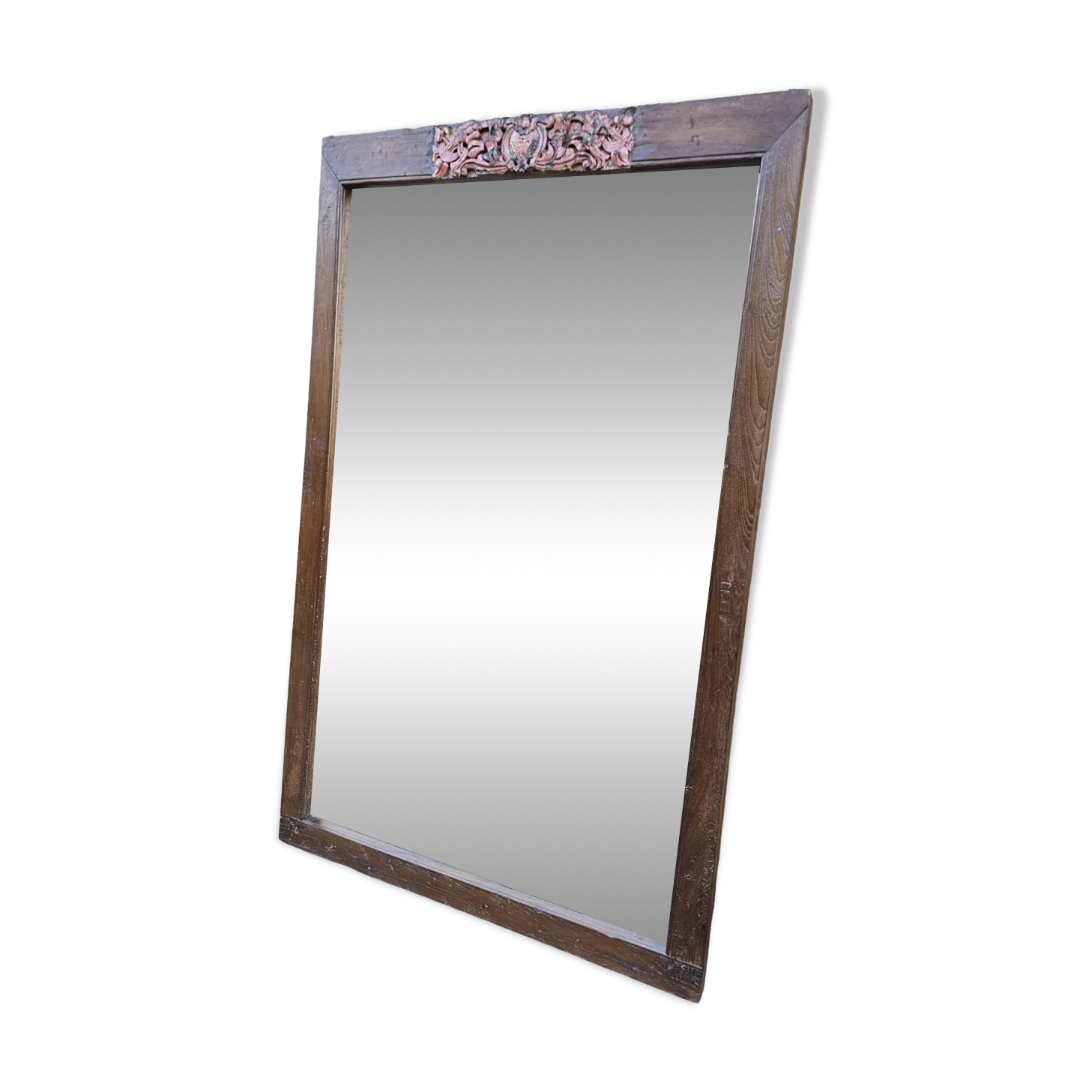 Burmese teak mirror