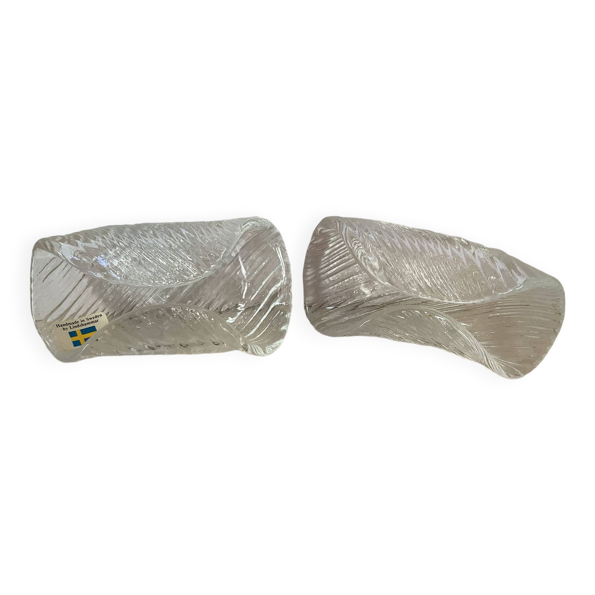 Pair of individual ashtrays Sweden