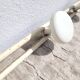 Vintage cream metal wall coat rack 4p