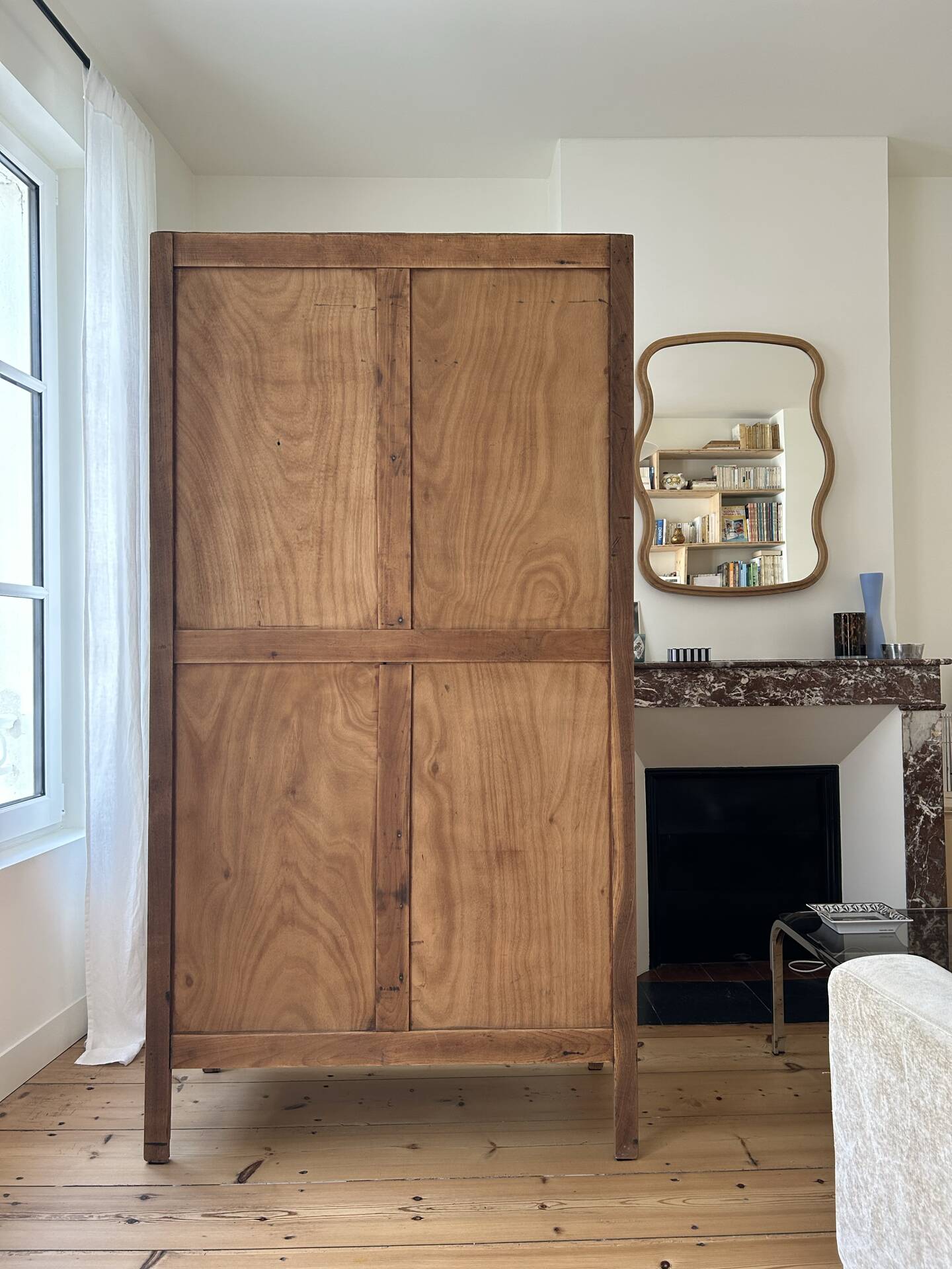 Armoire Parisienne en chêne brut 
