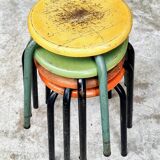 Vintage stools school stools set of 4