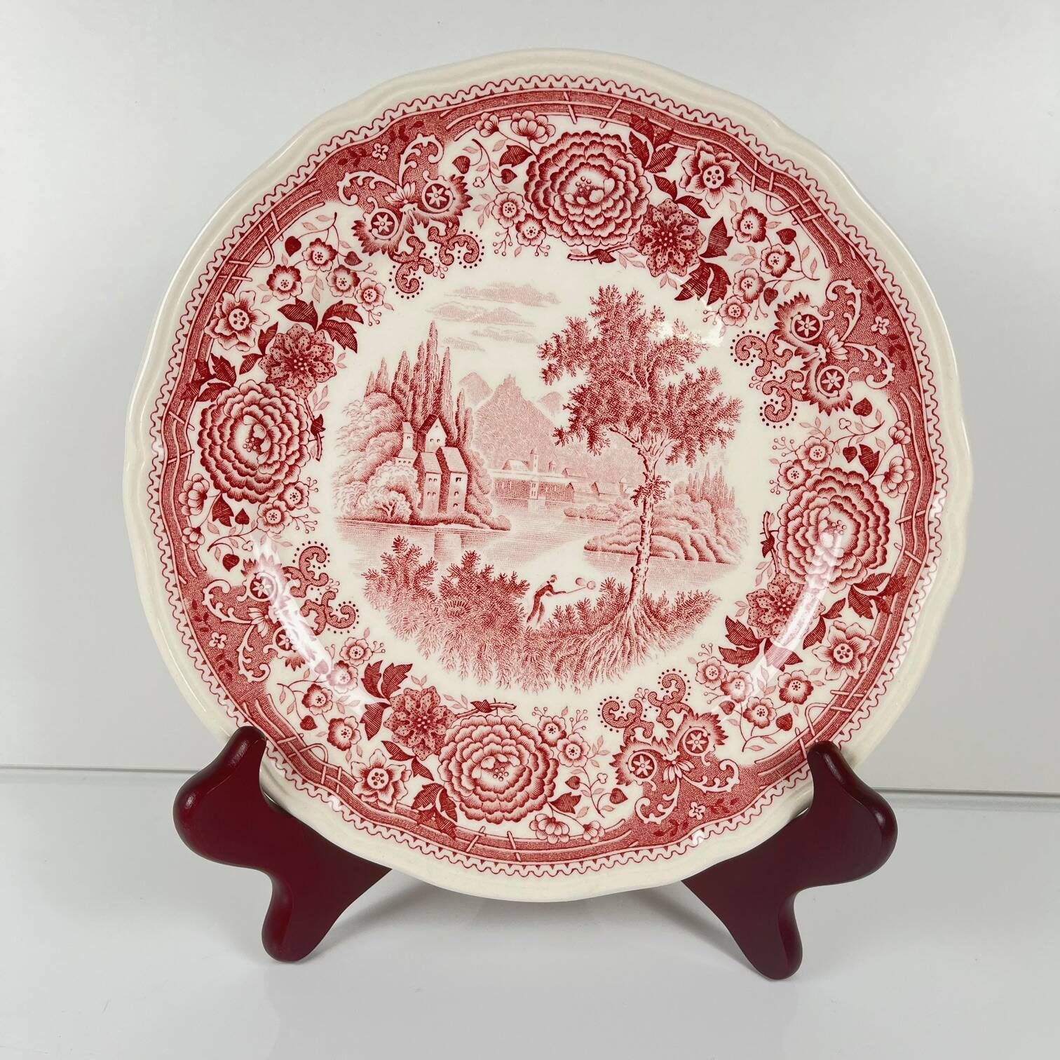 Set of 4 dessert plates "Burgenland" red, Villeroy & Boch