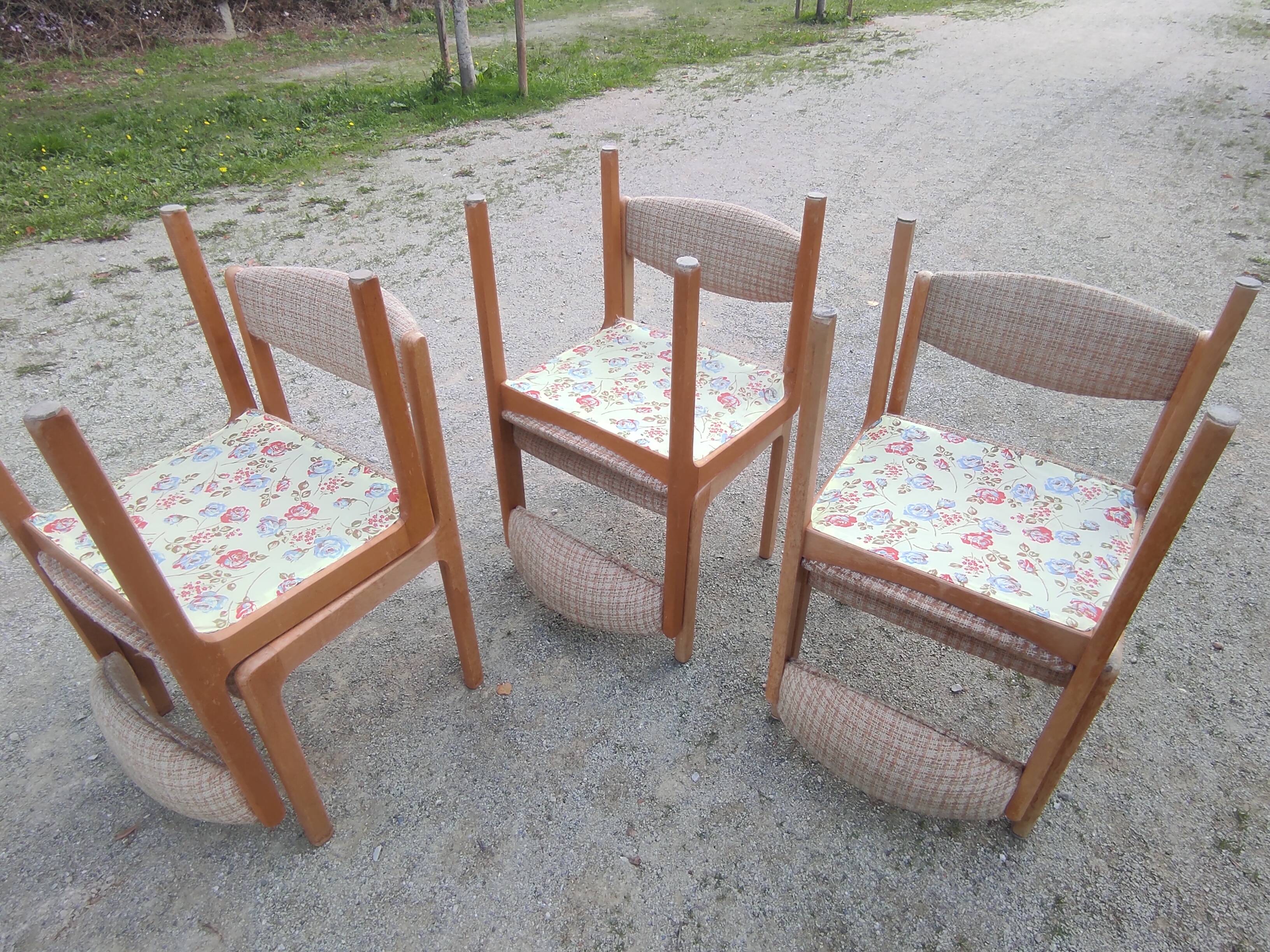6 chaises Années 70