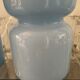 Pair of vintage lamps in blue glass