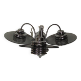 Chrome chandelier, Belid Sweden 1990