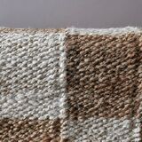 Tapis à carreaux en jute