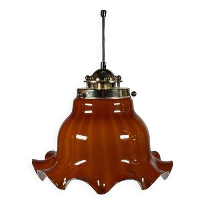 Lumière de plafond en verre Peill & Putzler Allemagne des années 60-70, design Space Age.