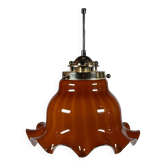 Lumière de plafond en verre Peill & Putzler Allemagne des années 60-70, design Space Age.