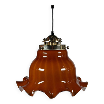 Lumière de plafond en verre Peill & Putzler Allemagne des années 60-70, design Space Age.