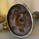 Pair of candlesticks with naturalistic decorations (gothic art nouveau) snake, salamander