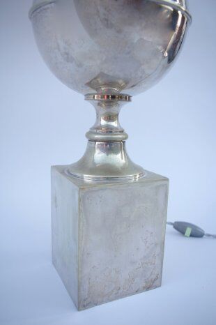 Great silver brass lamp 1960s