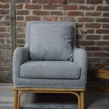 Cocooning rattan chair