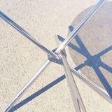 Vintage glass round table