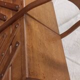 Old vintage seamstress worker on feet