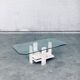 Brutalist Travertine Coffee Table by Willy Ballez, Belgium, 1970s