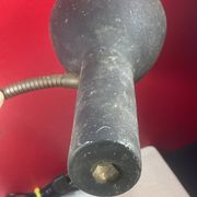 Vintage metal and flexible brass workshop lamp - approximately 50 cm