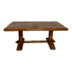Monastery farmhouse table in thick solid oak, vintage 1960s.