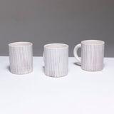 Set of 6 porcelain mugs, fasold & stauch, 1960s