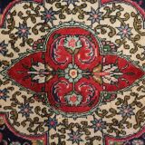 Tapis persan fait à la main en laine rouge 283x420cm