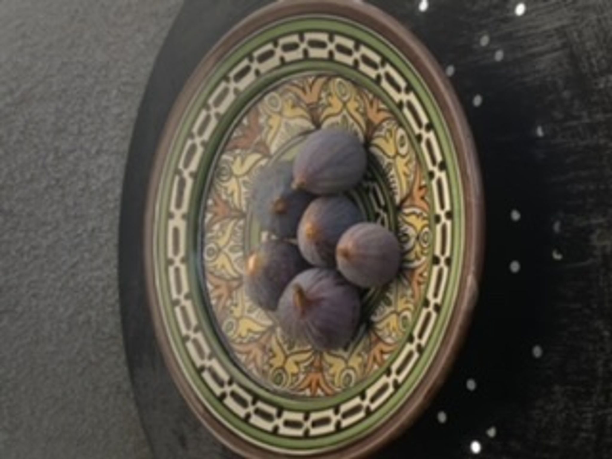 Oriental hand painted decorative cup signed safi Morocco vintage