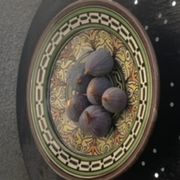 Oriental hand painted decorative cup signed safi Morocco vintage