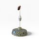 Vintage blue floral patterned pendant light/chandelier.