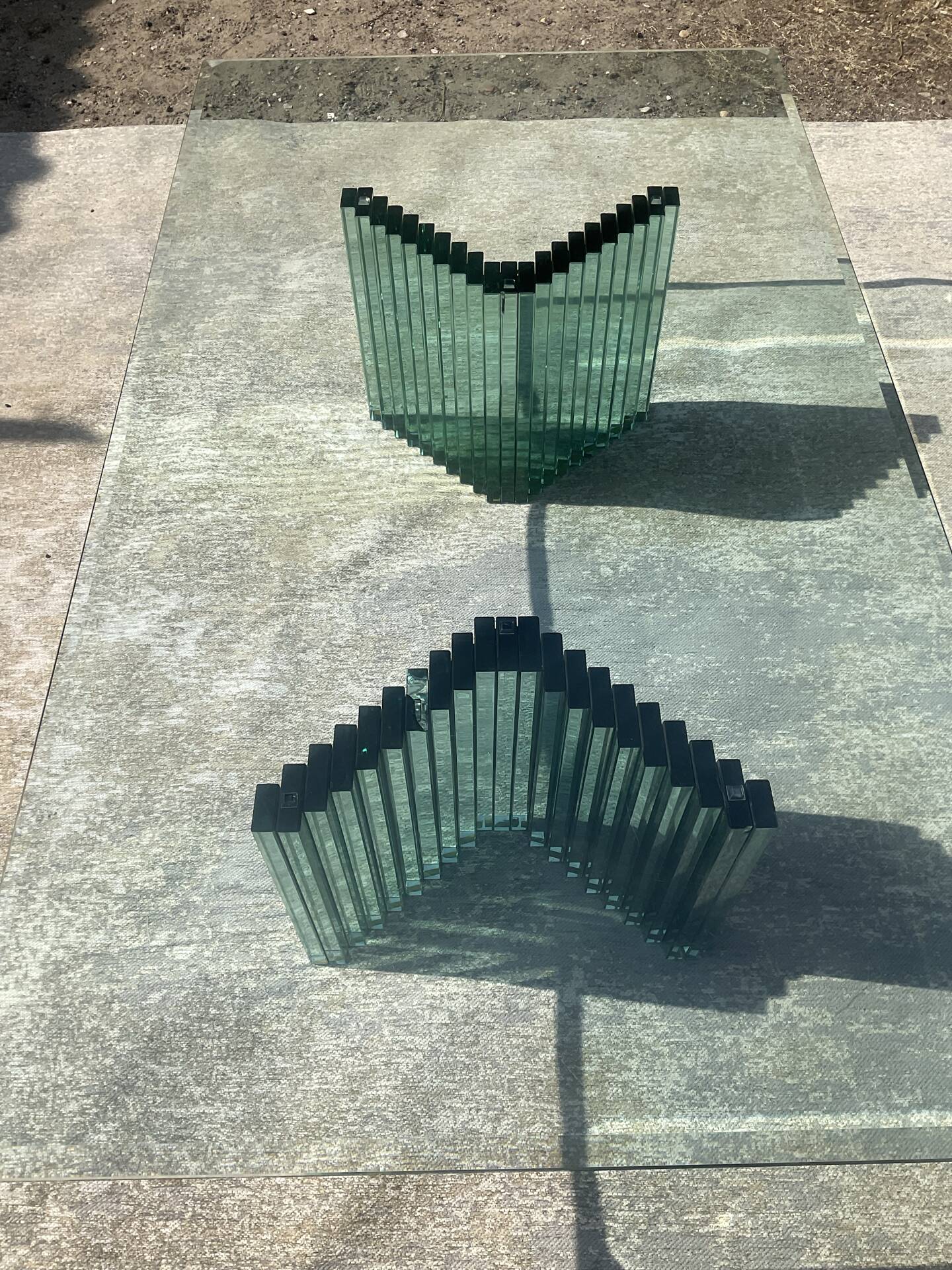 Table basse Luigi Massoni des années 80