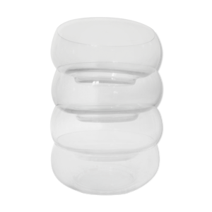 Set de 4 coupelles Daum Nancy cristal