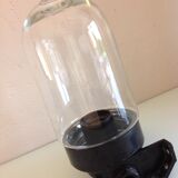 Long porthole wall lamp in glass and bakelite industrial style