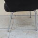 Vintage conference armchair skai black year 50/60