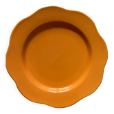 Lot of 6 orange plates from the 1970s.
