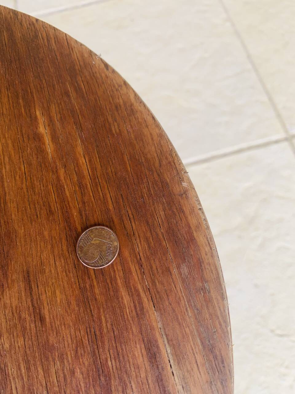 Curved Wood Stool Vintage, Baumann, Circa 1950s/1960s