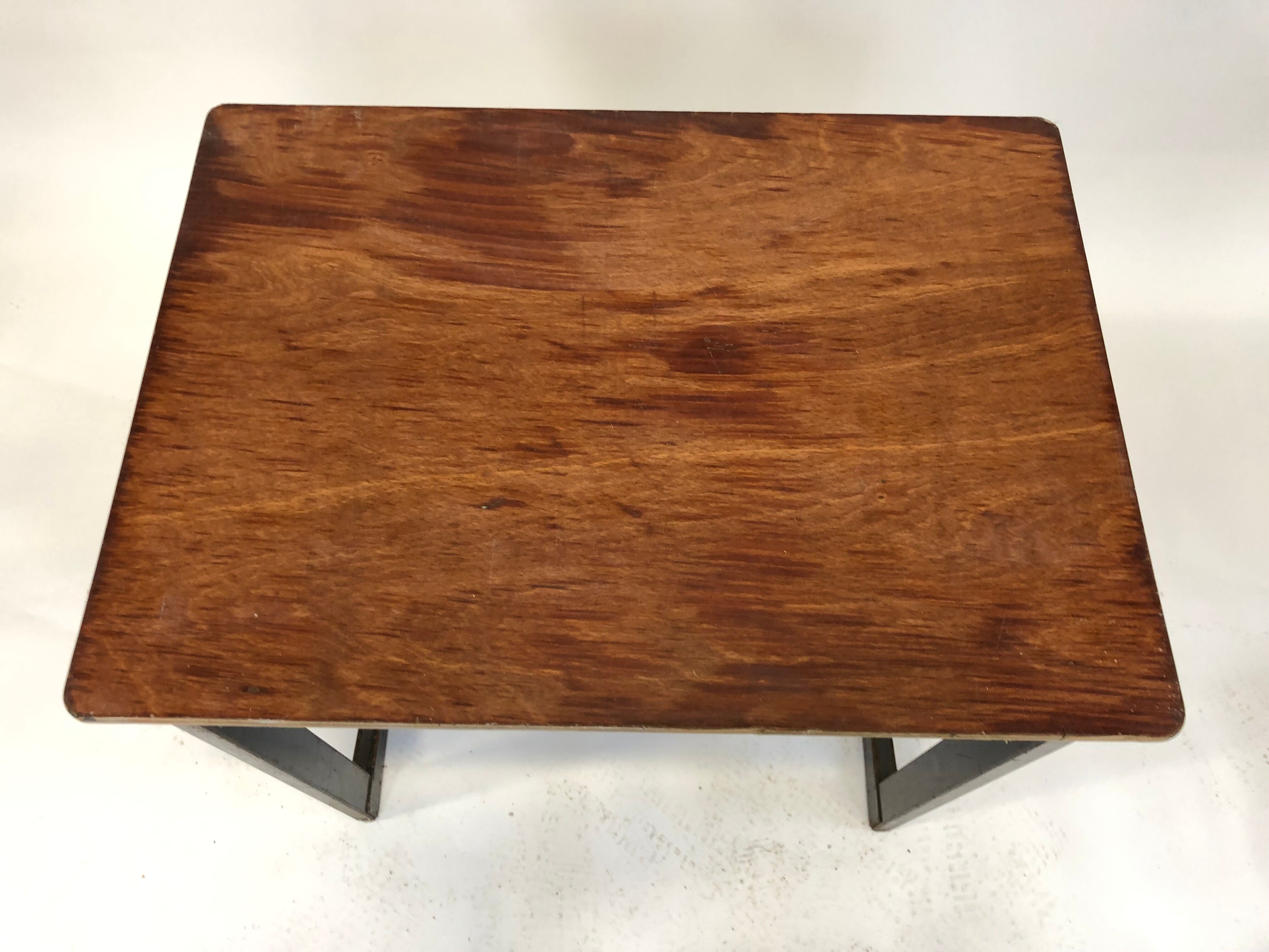 Vintage school Friso Kramer with Chair flesh compass work table