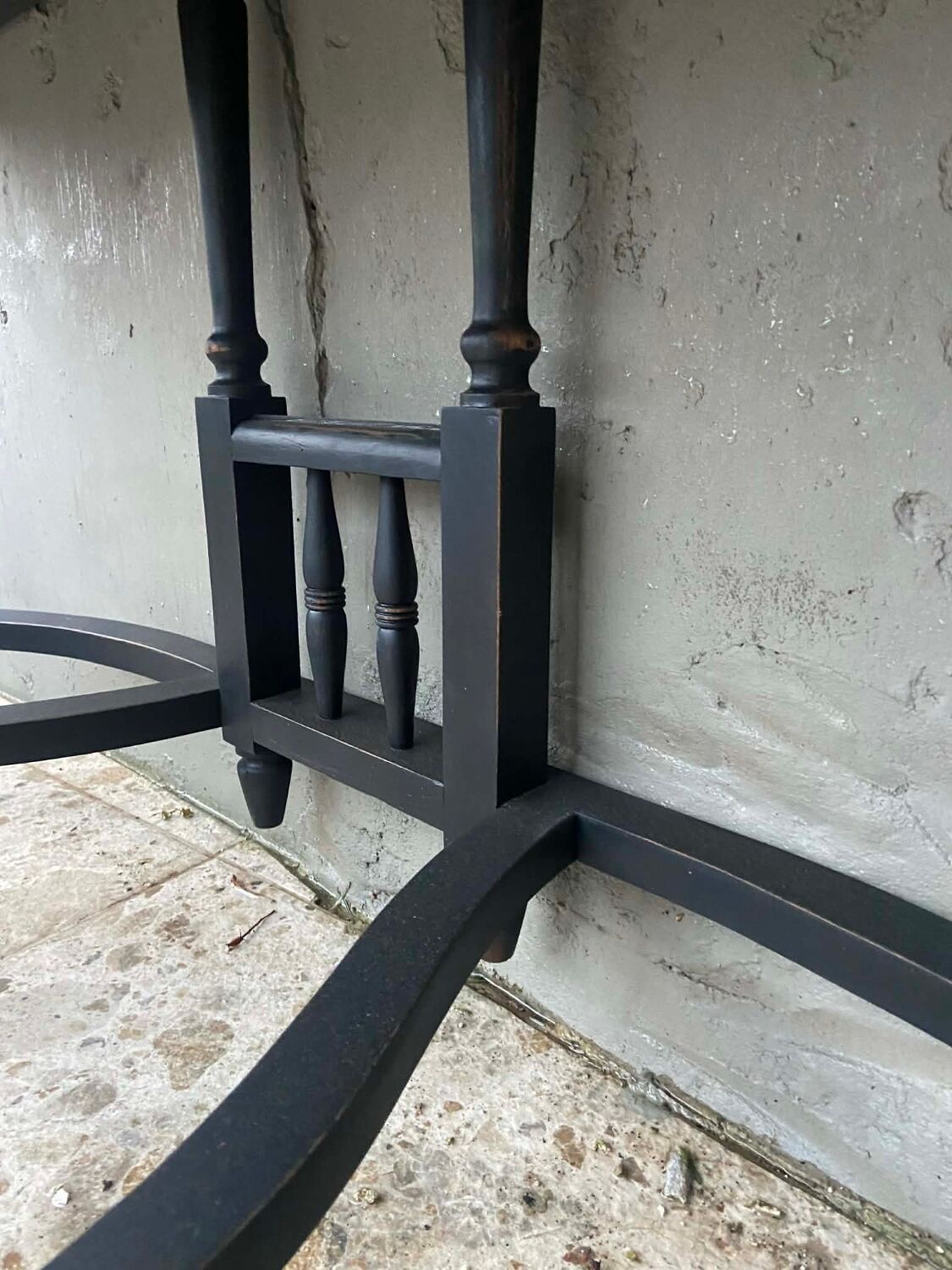 Black wooden console