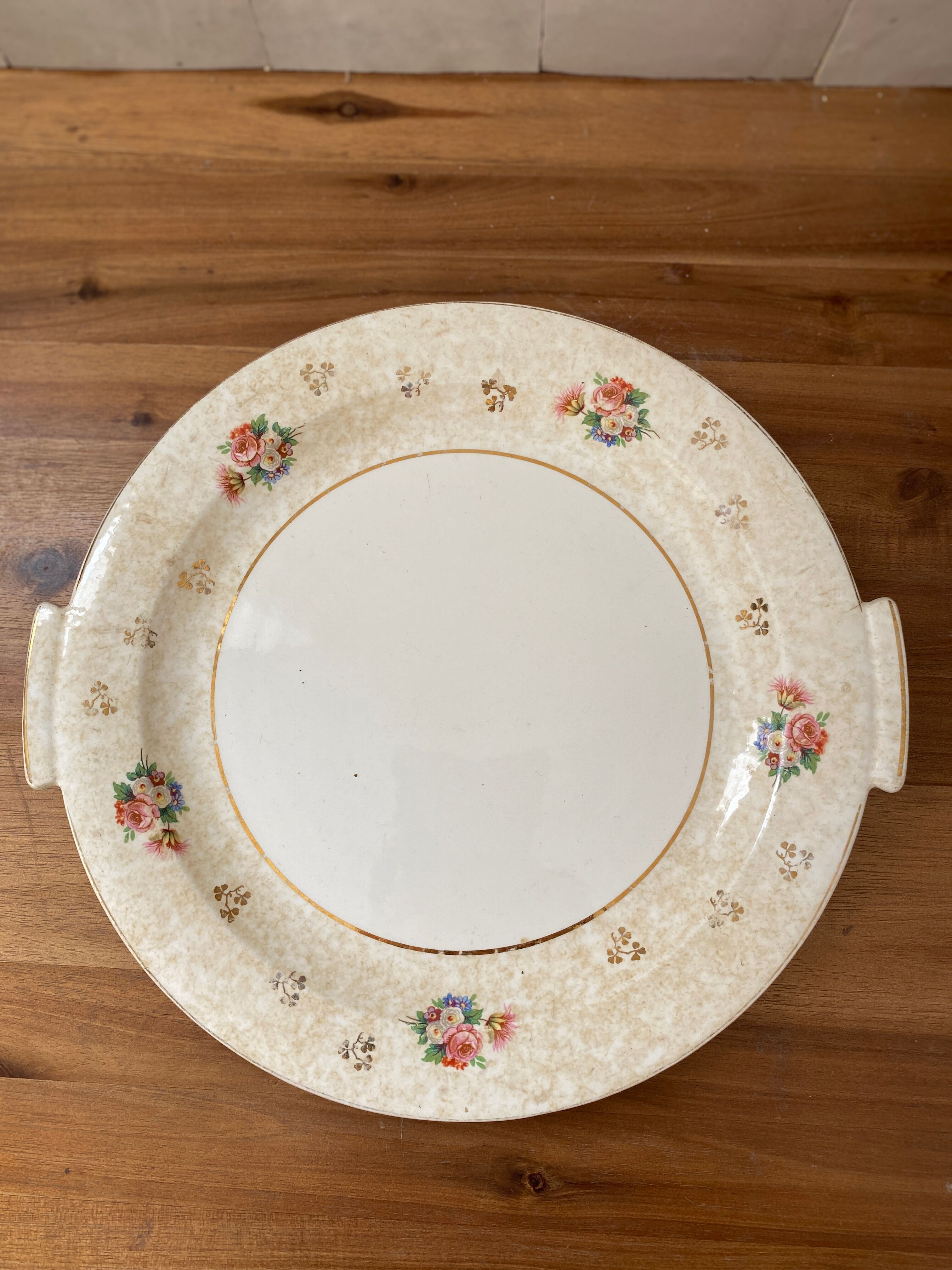 Antique porcelain serving dish