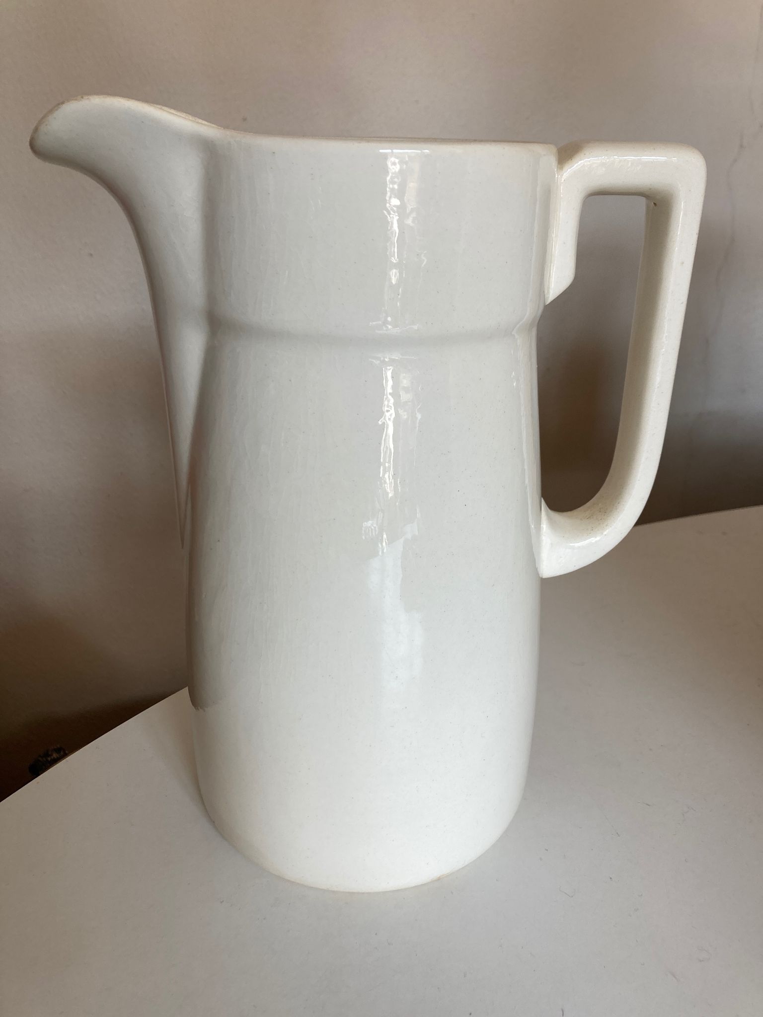 Farm pitcher vase in iron earth Villeroy and Boch XXXL 1930