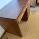 Art Deco desk in wood and walnut veneer.