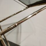 Vintage faux bamboo folding table, 1950s