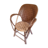 Fauteuil en chataigner tressé