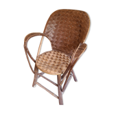 Fauteuil en chataigner tressé