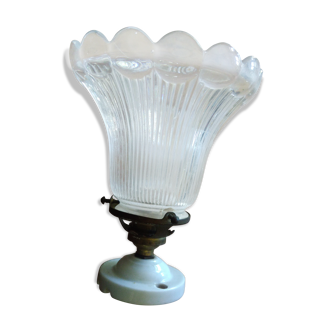 Antique glass wall lamp from the years 20/30
