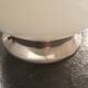 Old ceiling lamp opaline globe white metal base Art Deco 1930 ø 20 cm