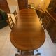 Table in solid cherry wood in Louis XV style.