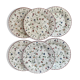 6 plates starter or dessert Oakwood Staffordshire Tableware English porcelain